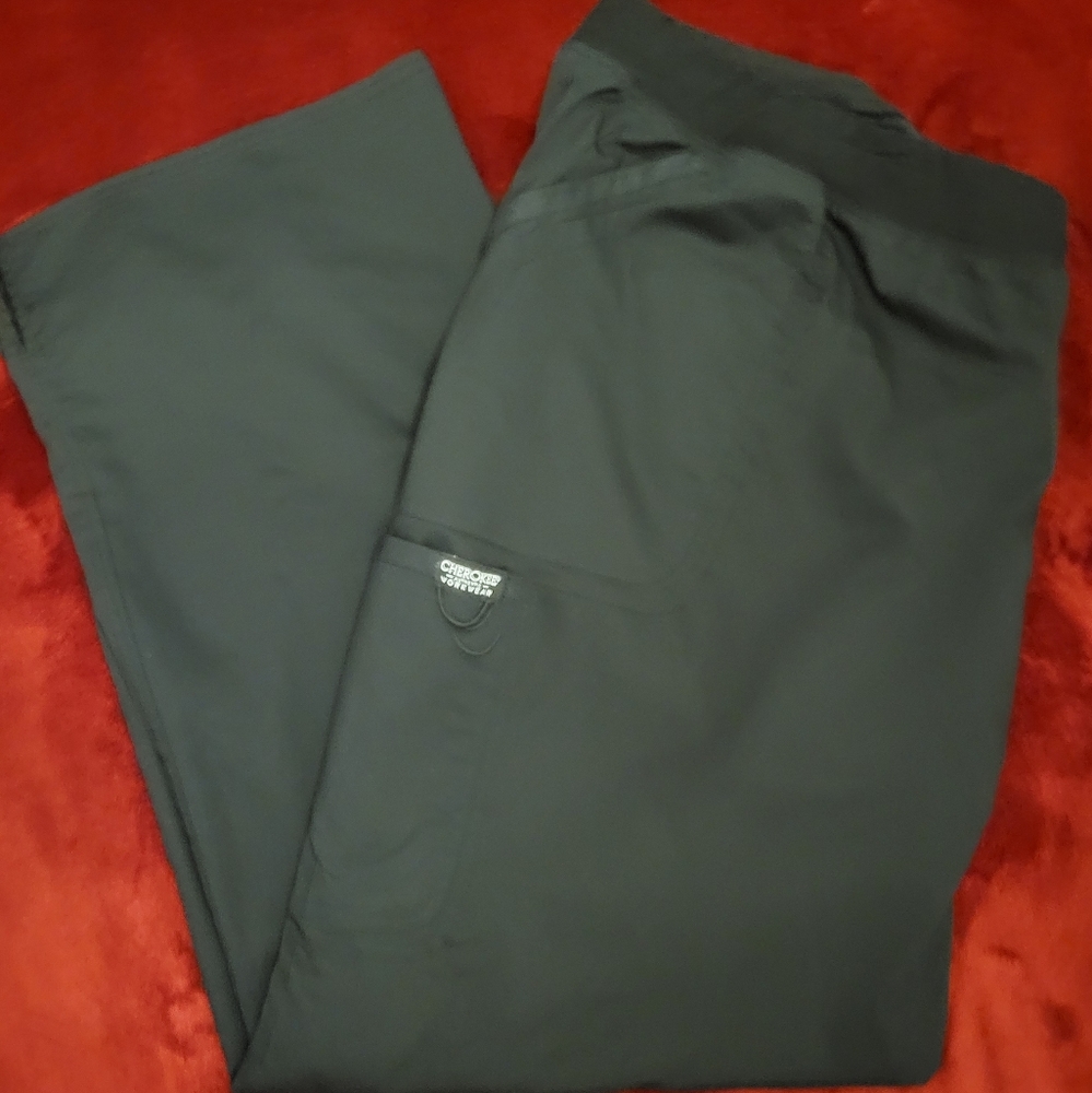 Cherokee WW Revolution Midrise Straight Leg Pull-On Scrub Pants, WW110, Sz. 5X